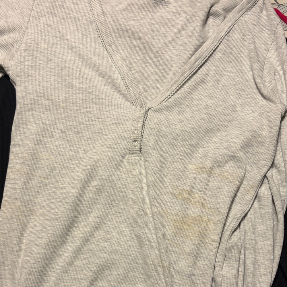 American Eagle Outfitters Gray Women's Top